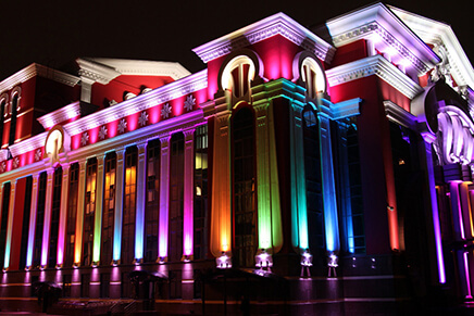 Типы необычного архитектурного освещения