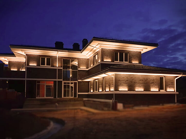 Архитектурно-художественная подсветка дачи и коттеджа: на что обратить внимание