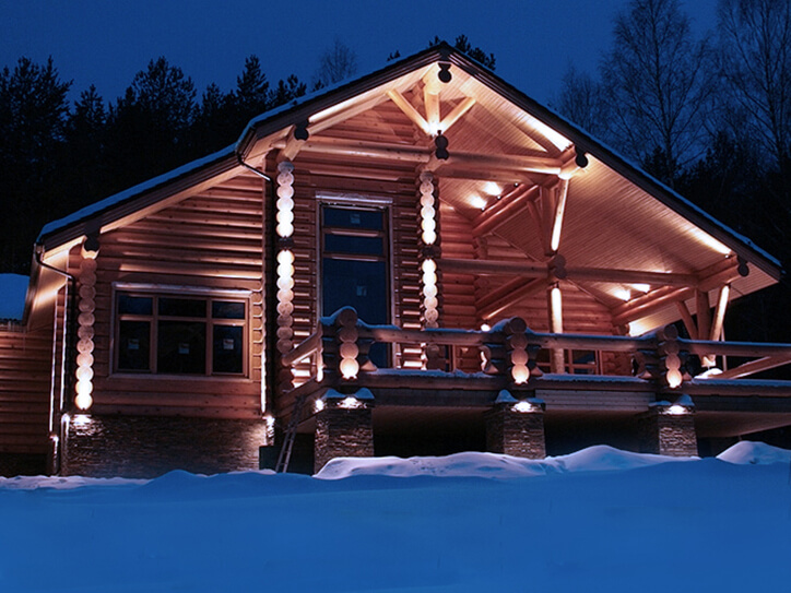 Разновидности подсветки коттеджей