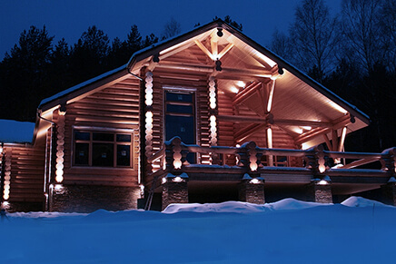 Разновидности подсветки коттеджей