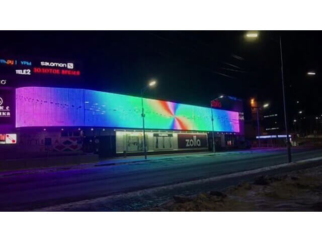 Монтаж и сдача в эксплуатацию медиафасада