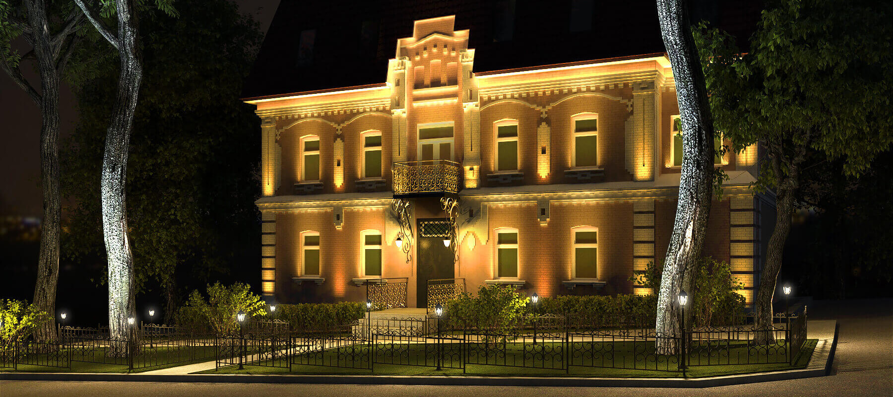 Архитектурное освещение исторического здания