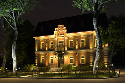 Архитектурное освещение исторического здания